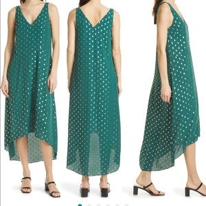 Ted baker green and gold dress